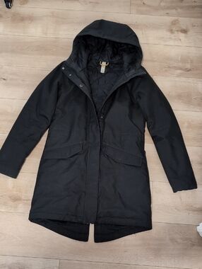 Lole Black Hooded Light Winter Coat